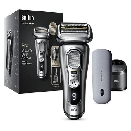 BRAUN - Braun Series 9 Pro 9477CC Wet & Dry Shaver With 5-in-1 Smartcare Center & Powercase Silver