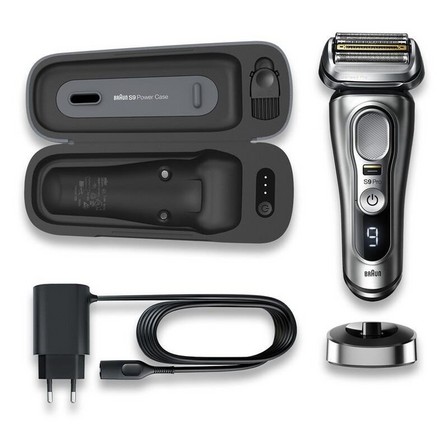 BRAUN - Braun Series 9 Pro 9427S Wet & Dry Shaver With Powercase & Charging Stand Silver