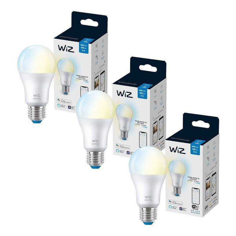 WiZ Bulb A60 E27 Tunable White - Pack of 3 (Bundle), , large image number 0