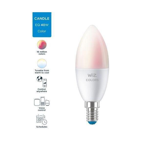 WiZ Candle C37 E14 Tunable White (2 pcs.) + WiZmote (Bundle), , large image number 2