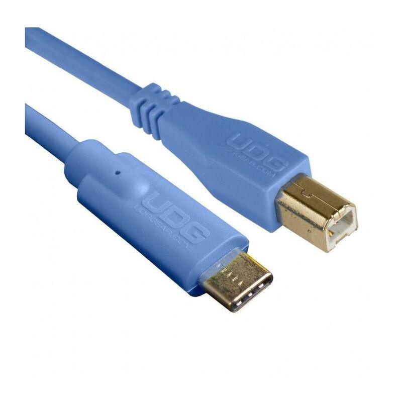 UDG Ultimate USB 2.0 C-B Audio Cable Straight - Blue 1.5m, , medium