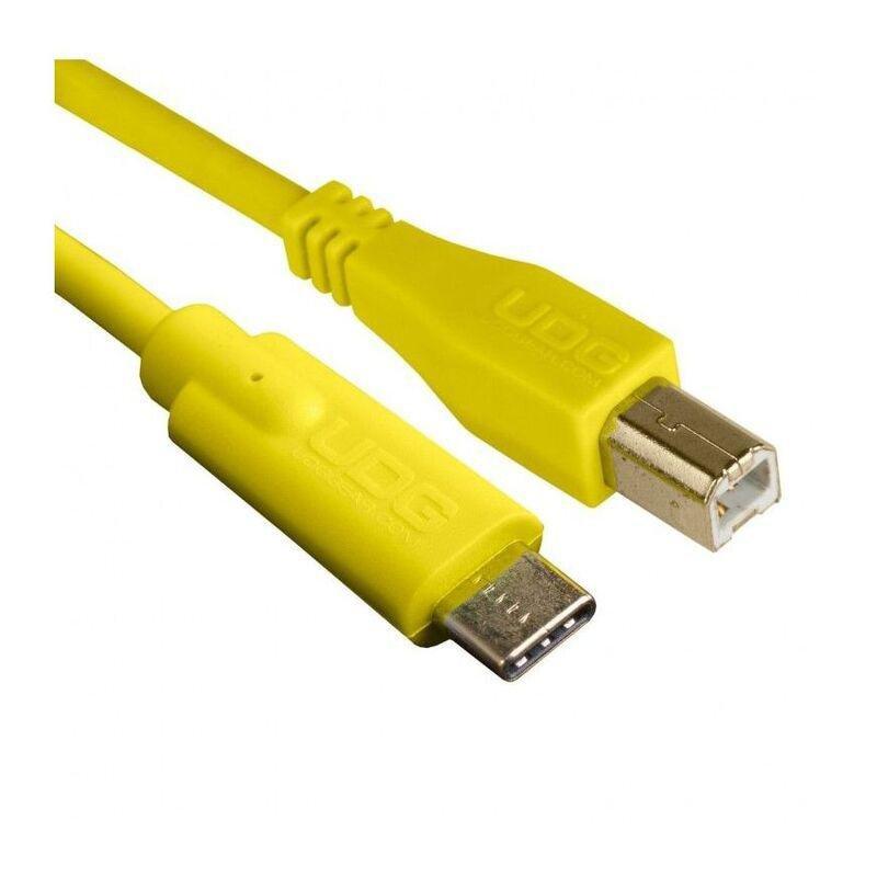 UDG Ultimate USB 2.0 C-B Audio Cable Straight - Yellow 1.5m, , medium