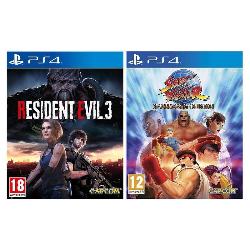 Resident Evil 3 + Street Fighter 30th Anniversary Collection (Bundle) - PS4, , medium