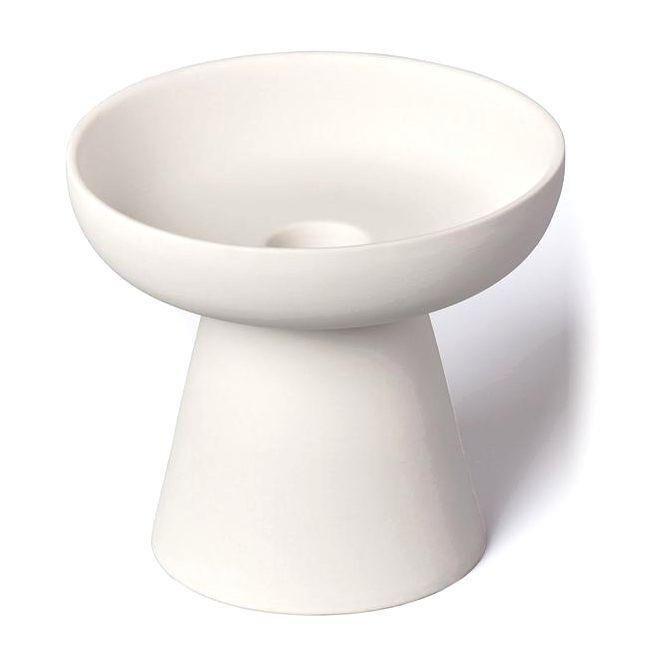 Aery Living Porcini Pillar & Taper Candle Holder White Matte Ceramic (Size M), , medium