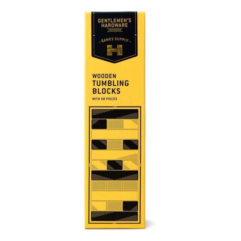 Gentlemen's Hardware Wooden Tumbling Blocks Stacking Game, , large image number 1