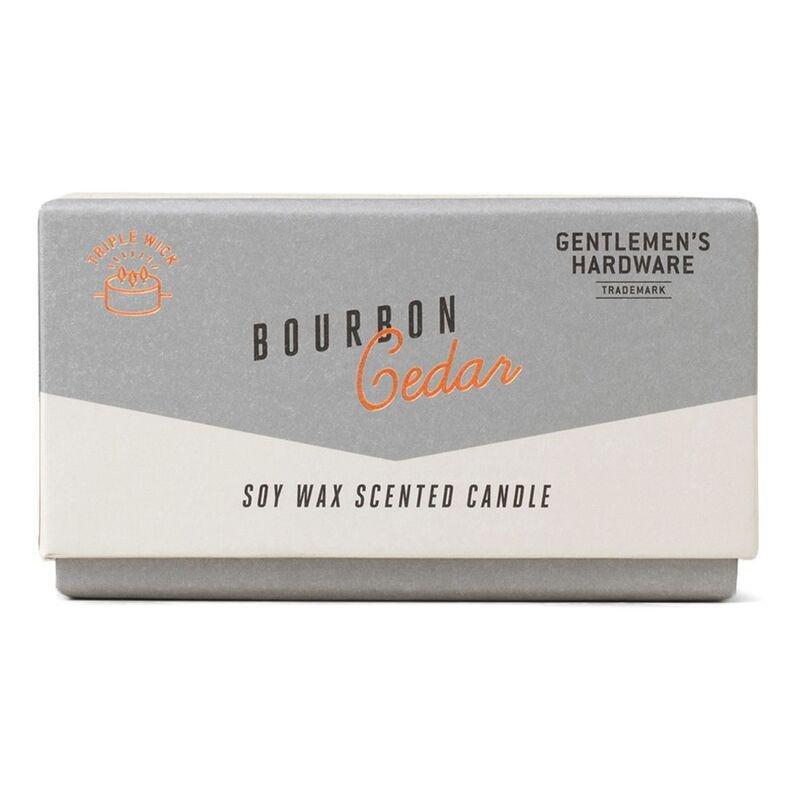 Gentlemen's Hardware Concrete Candle Bourbon Cedar 7oz, , large image number 1