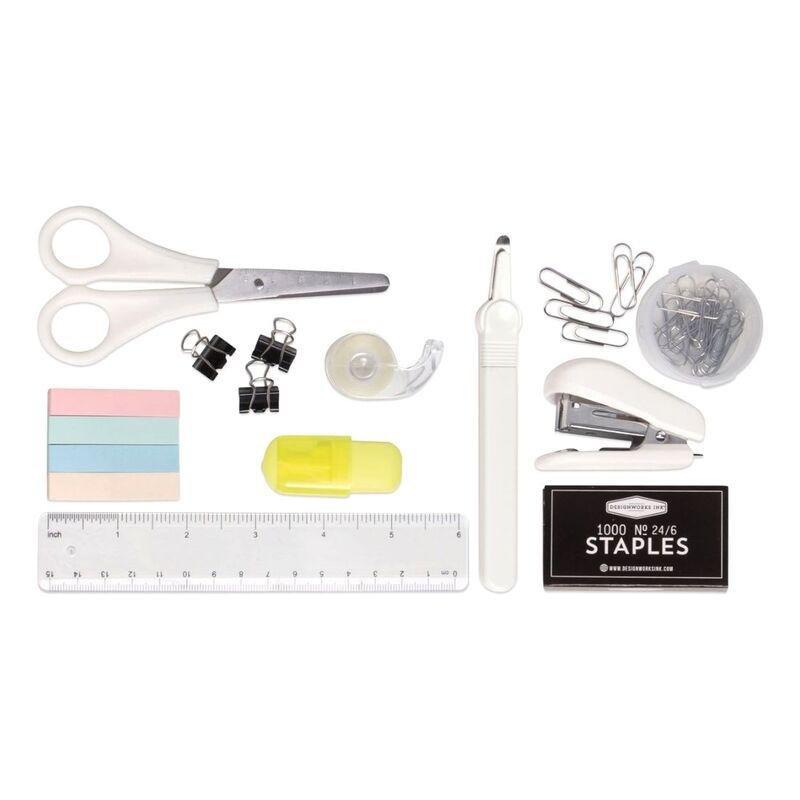 Gentlemen's Hardware Standard Issue Black Leatherette Office Supply Kit, , large image number 0