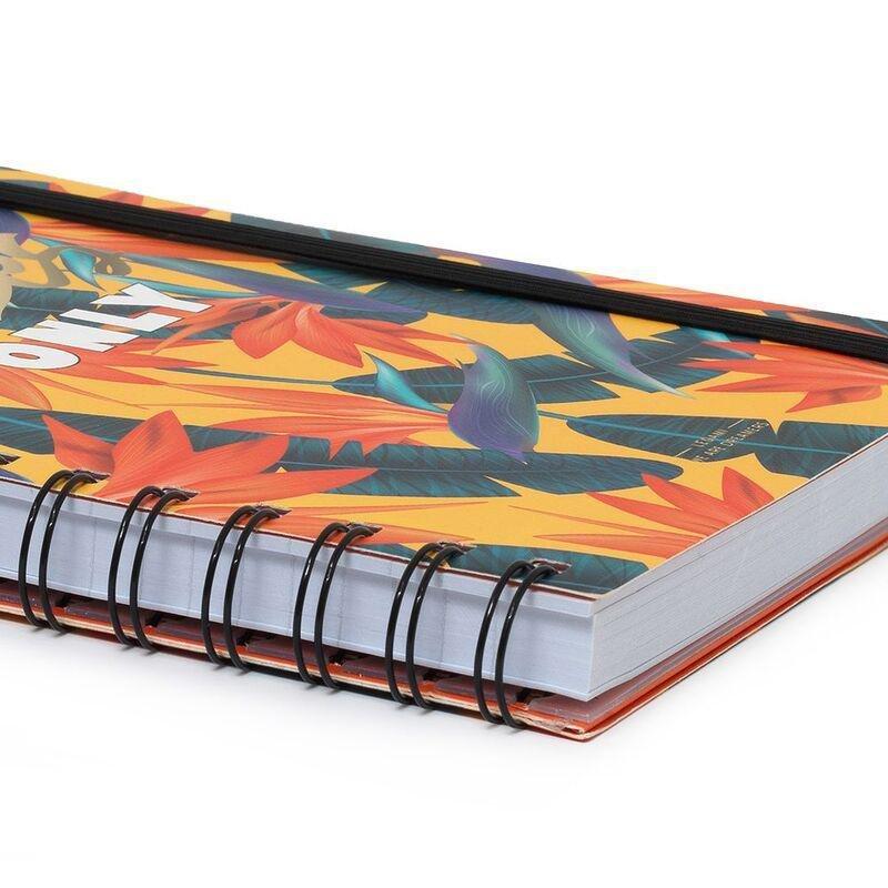 Legami Notebook With Spiral Large Lined - Yellow Tropical, , large image number 3