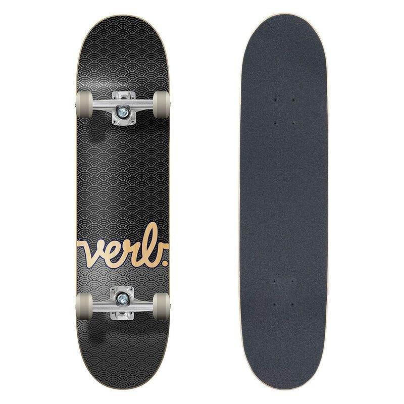 Verb Complete Progressive Skateboard Waves Black/Charcoal (8 x 32-Inch), , large image number 0