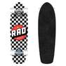 RAD - Rad Retro Roller Skateboard Checkers - Black/White (7.9-Inch)