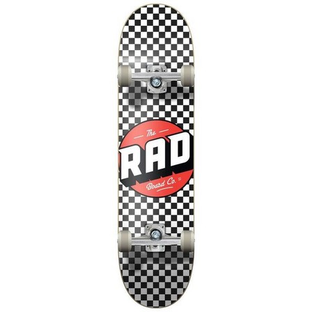 RAD - Rad Complete Progressive Skateboard Checkers Black/White (7.75-Inch)