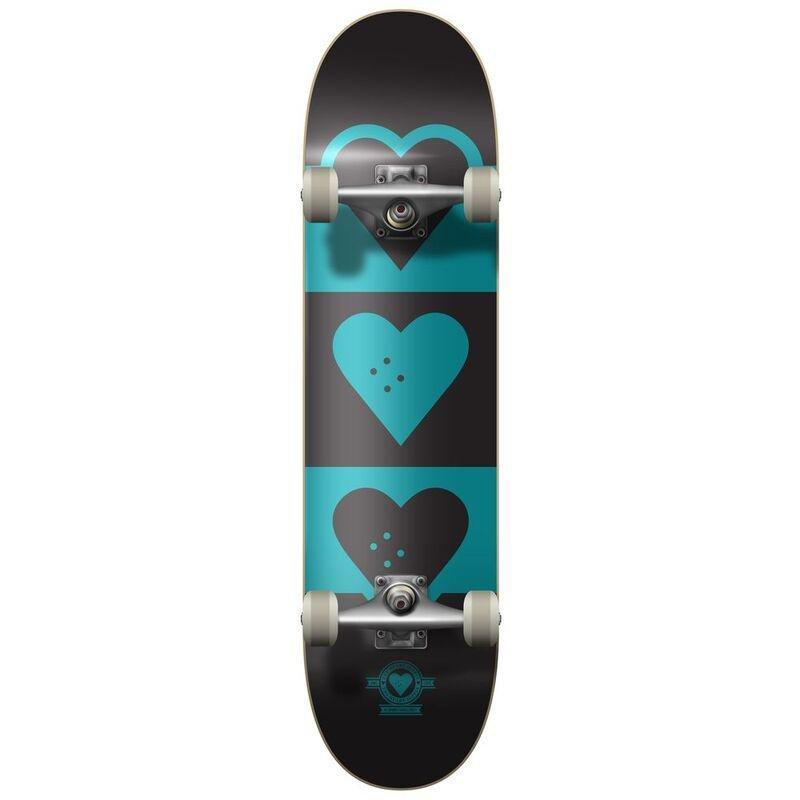 THS - The Heart Supply Squadron Complete Skateboard Teal (31-Inch x 8-Inch)