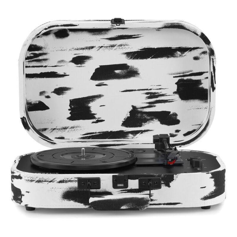 Crosley Discovery Bluetooth Belt-Drive Turntable with Built-In Speakers - Black & White, , large image number 0
