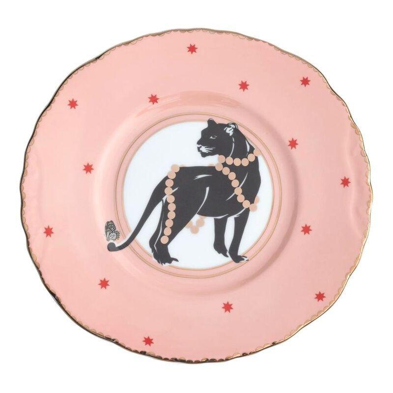 Yvonne Ellen Christmas Panther Plate, , large image number 0