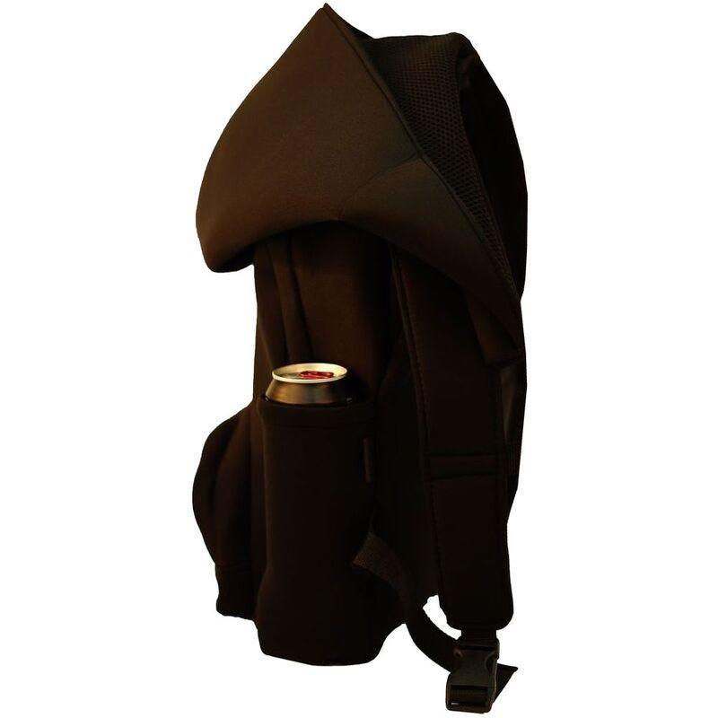 Morikukko Hooded Backpack Black, , large image number 0