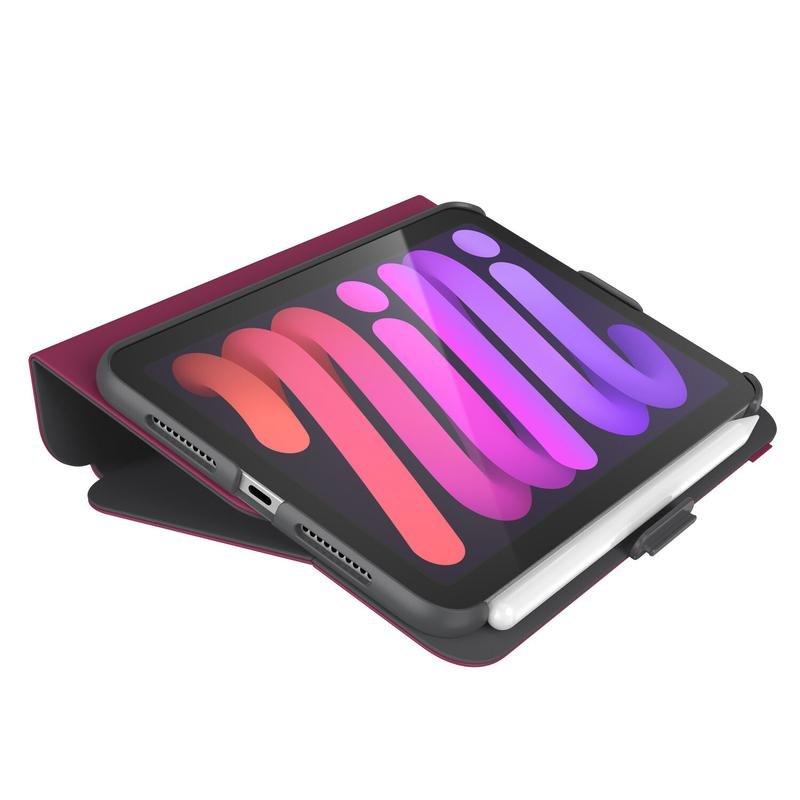 Speck Balance Folio Case With Microban for iPad mini 2021 Very Berry Red/Slate Grey, , large image number 1