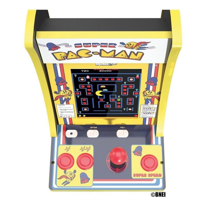 Arcade1Up Super Pac-Man Counter Cades with Lit Marquee and Headphone Jack, , large image number 3