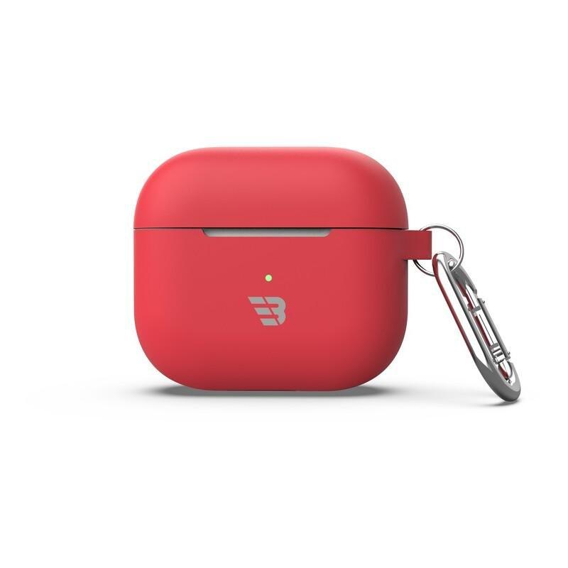 Baykron PT-P148 Airpod pro 3 Silicone Case with Carabiner Red, , medium