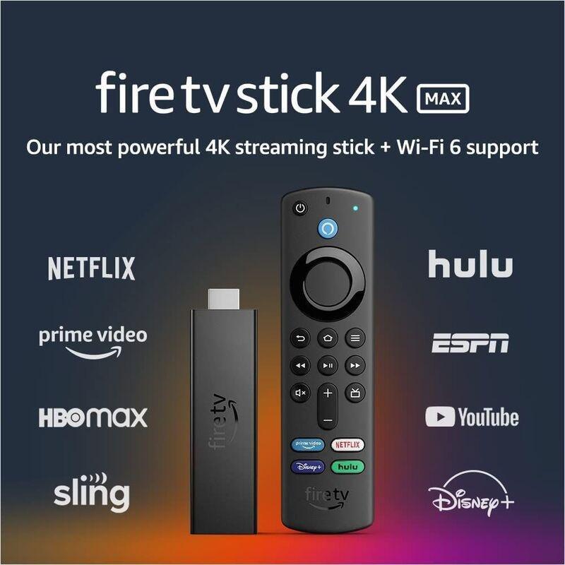 Amazon Fire TV Stick 4K MAX Streaming Device Wi-Fi 6 Alexa Voice Remote (Includes TV Controls) - Black, , large image number 5