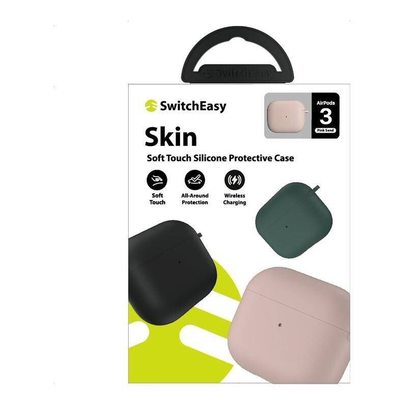 SwitchEasy Skin Soft Touch Silicone Protective Case for AirPods 3 Pink Sand, , large image number 1
