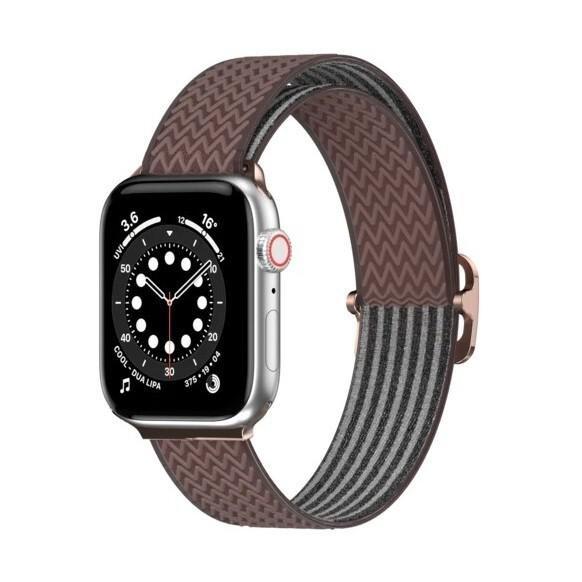 SwitchEasy Wave Elastic Nylon Apple Watch Loop 42/44/45mm Bronze, , large image number 0