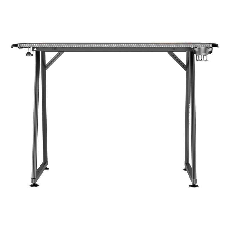 Twisted Minds A Shaped Gaming Desk Carbon Fiber Texture With RGB Light, , large image number 1