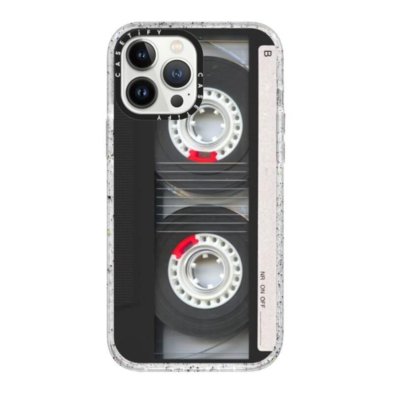 Casetify Impact Case with Magsafe for iPhone 13 Pro Max Retro Black Cassette Tape, , large image number 0