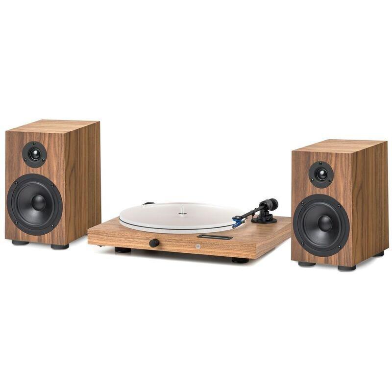Pro-Ject Juke Box S2 Belt-Drive Turntable with 2 Box Speaker Set - Walnut, , medium