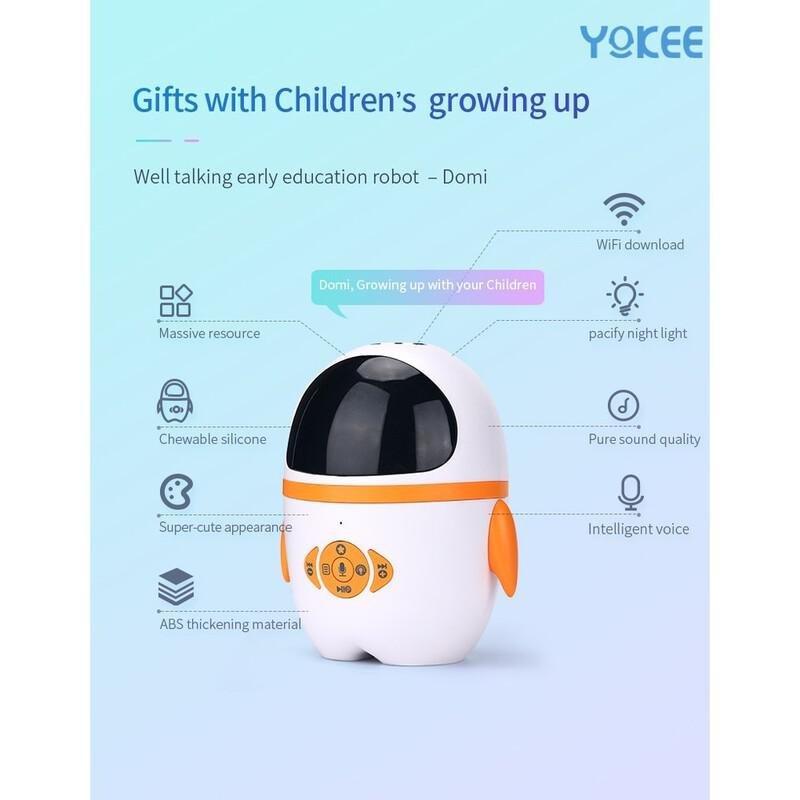 Yokee Domi Intelligent Education Robot White, , large image number 1