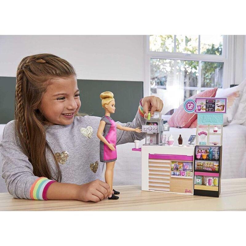 Barbie Coffee Shop Playset GMW03, , large image number 1