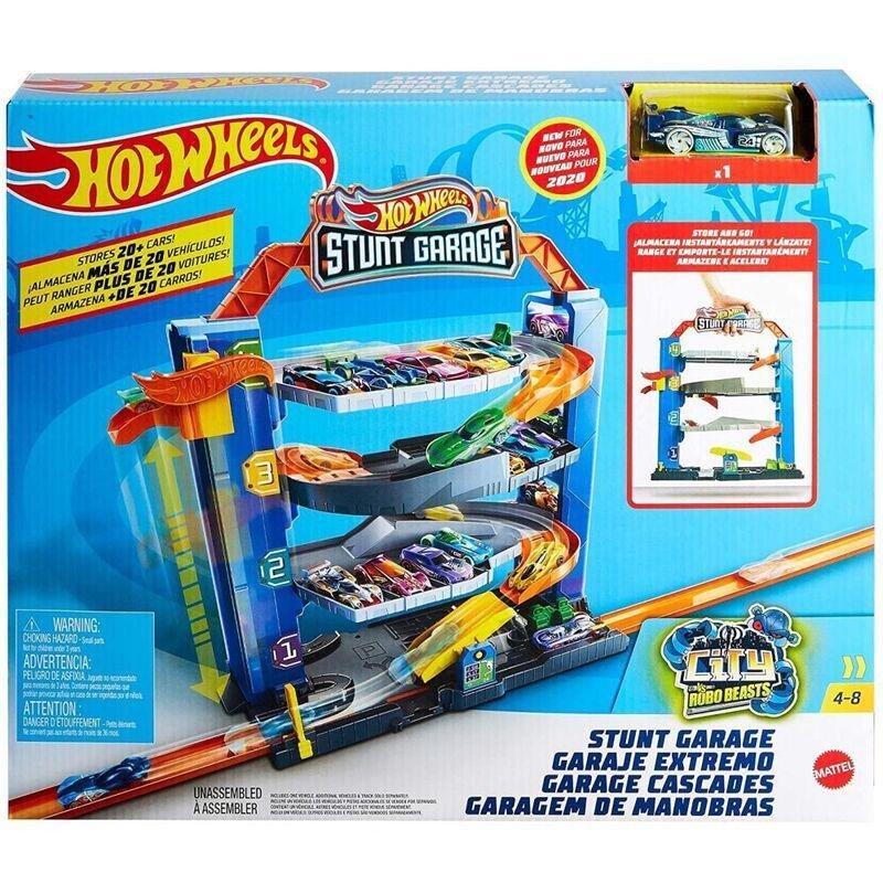 Hot Wheels Stunt Garage Toy Car Playset GNL70, , large image number 1