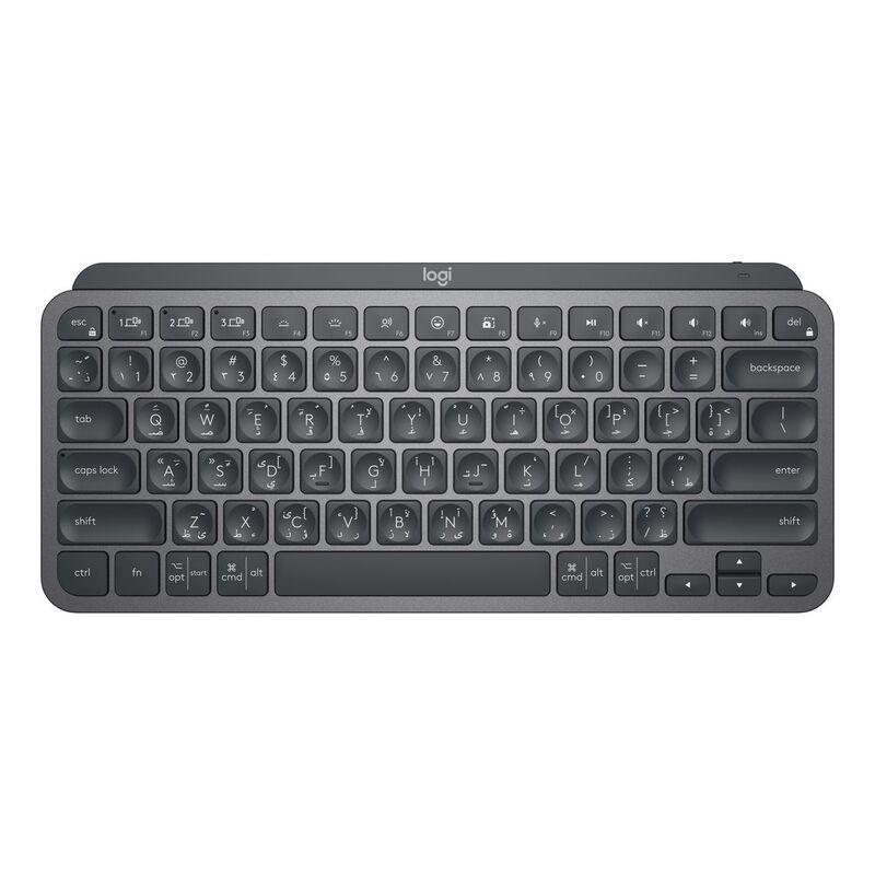 Logitech MX Keys Mini Wireless Illuminated Keyboard - Graphite - (Arabic/English), , medium