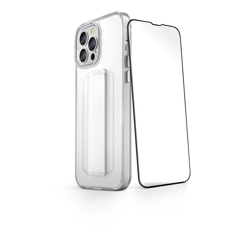 Uniq 2-in-1 Protection Kit - Heldro Clear Protective Case + Optix Vivid Tempered Glass Screen protector for iPhone 13, , large image number 0