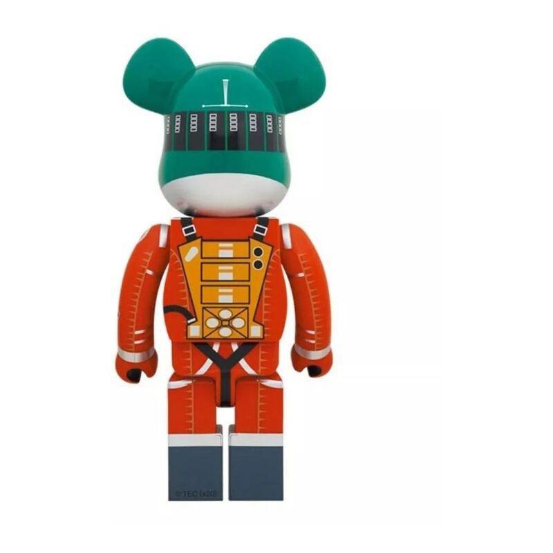 Bearbrick 2001 A Space Odyssey Green Helmet & Orange Suit 1000&#37; Figure (70 cm), , large image number 0