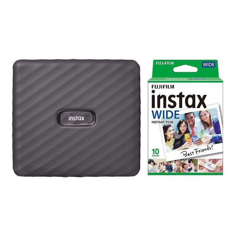 Fujifilm Instax Link Wide Smartphone Printer Mocha Grey + Instax Wide Instant Film (Bundle), , medium