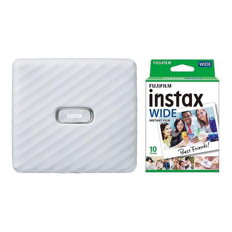 Fujifilm Instax Link Wide Smartphone Printer Ash White + Instax Wide Instant Film (Bundle), , large image number 0