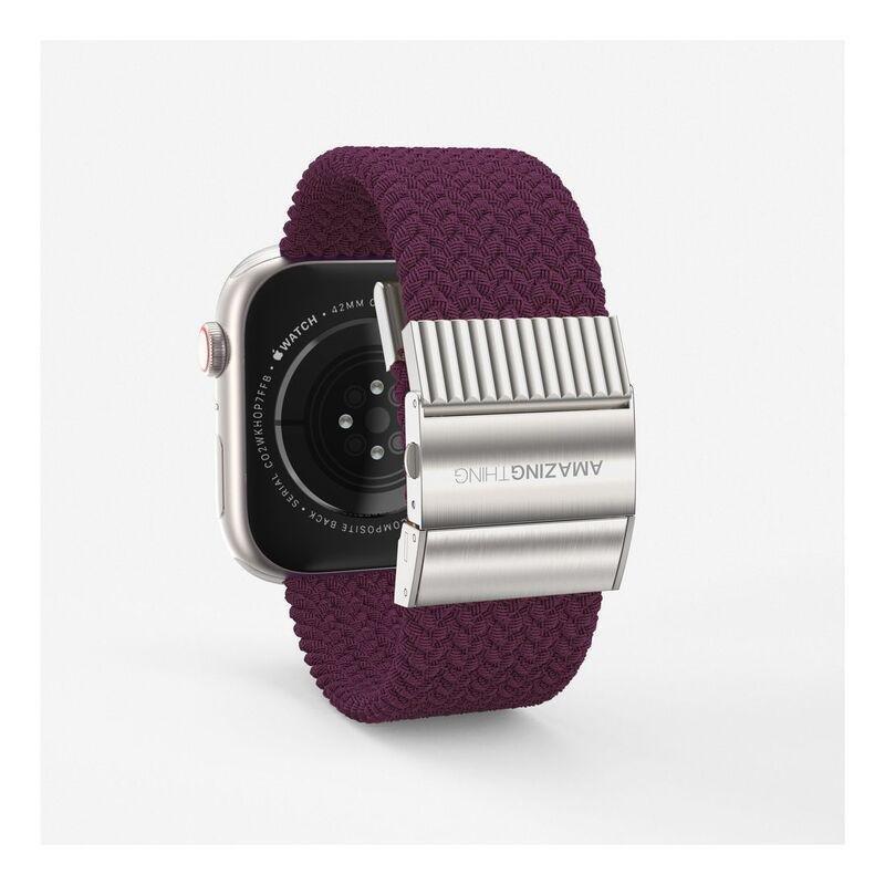AmazingThing 41mm Titan Weave Braided Sport with Titanlink Band for Apple Watch Series 7 - Dark Cherry, , medium