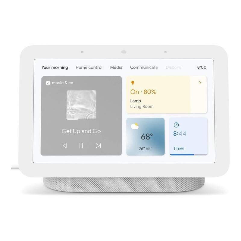 Google Nest Hub (Gen 2) Smart Home Display - Chalk, , large image number 0