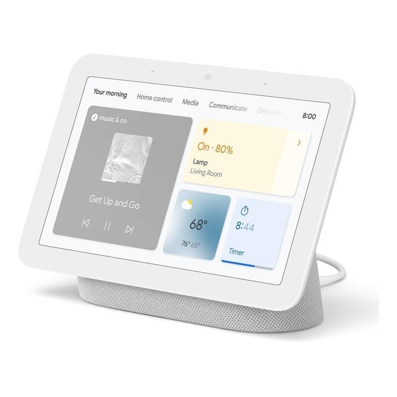 Google Nest Hub (Gen 2) Smart Home Display - Chalk, , large image number 3