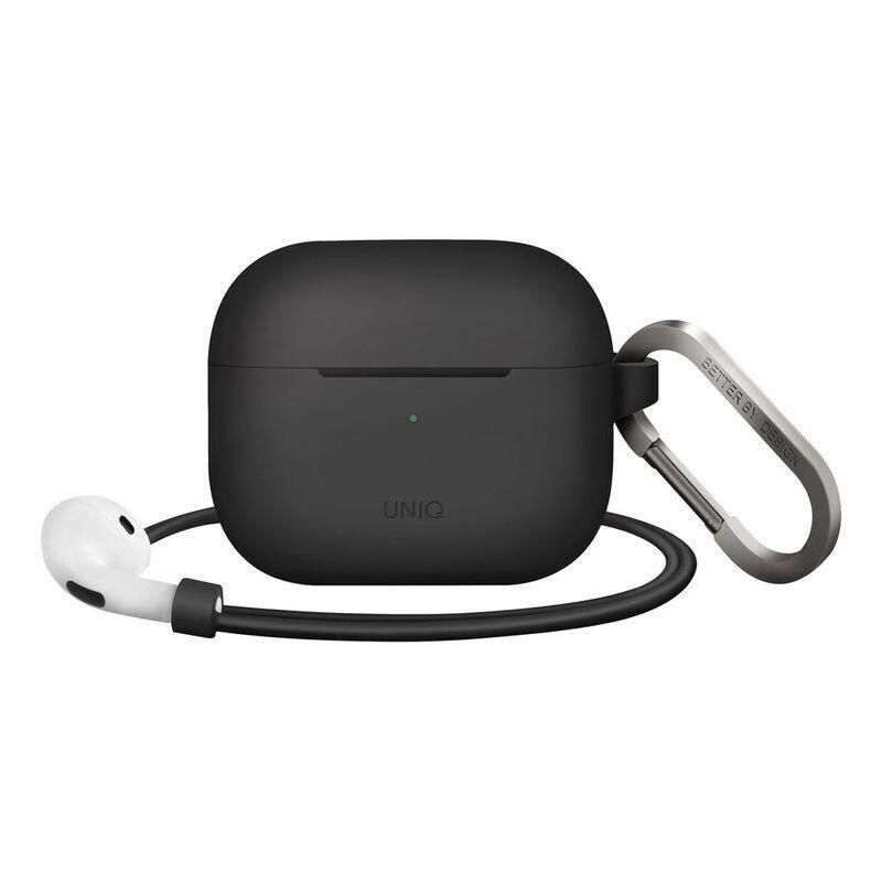 Uniq Vencer Silicone Hang Case for Apple AirPods 2021 Charcoal, , large image number 0