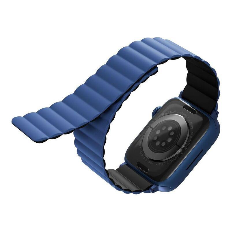 Uniq Revix Reversible Magnetic Apple Watch Strap 45/44/42mm Caspian, , medium