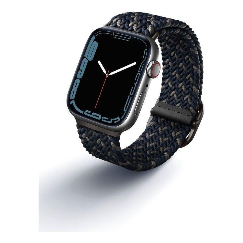 Uniq Aspen Designer Edition Braided Apple Watch Strap 45/44/42mm Obsidian Blue, , medium
