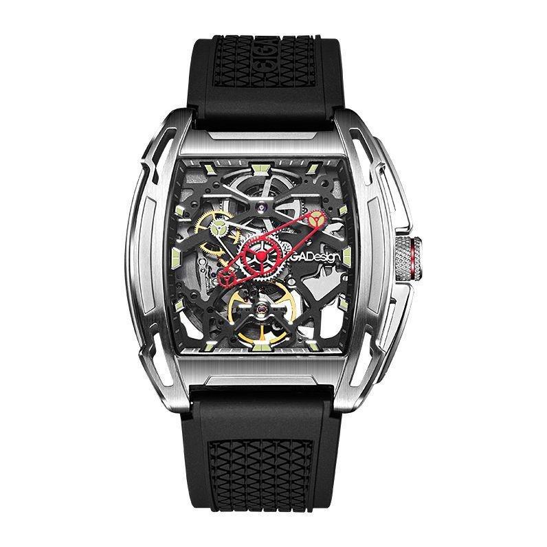 Ciga Design Z-Series Exploration Automatic Mechanical Skeleton Wristwatch Silver, , large image number 0