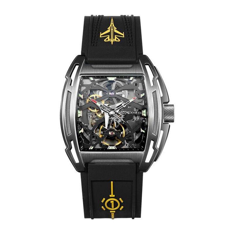 Ciga Design Aircraft Carrier Automatic Mechanical Skeleton Wrist Watch - Black, , large image number 0