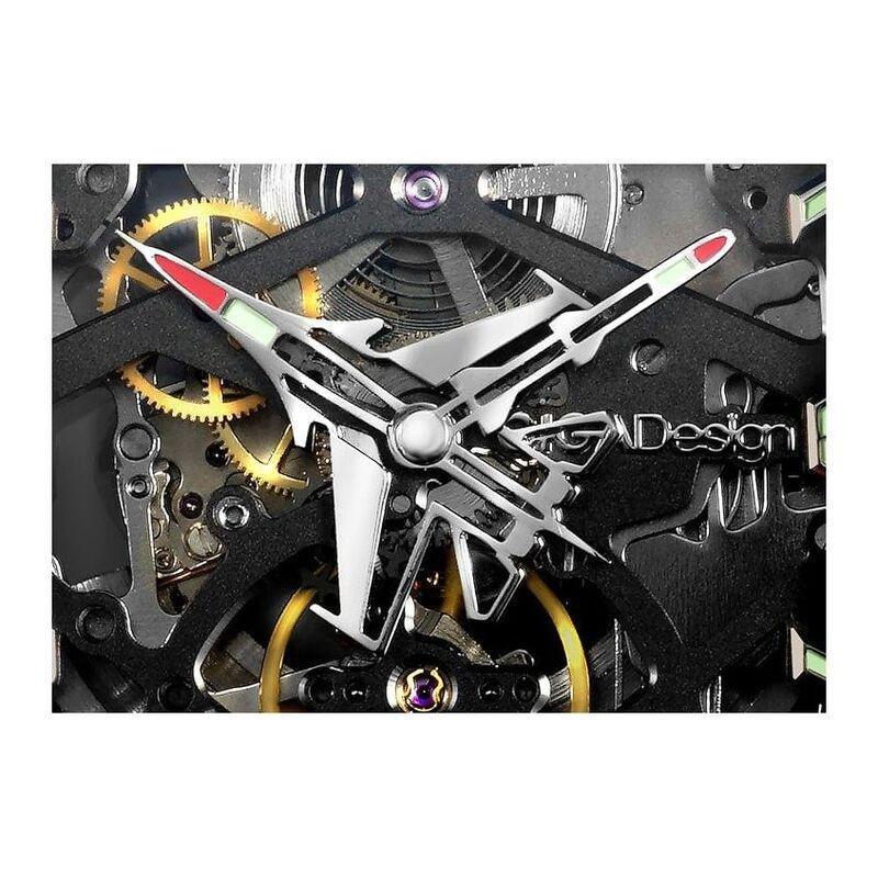 Ciga Design Aircraft Carrier Automatic Mechanical Skeleton Wrist Watch - Black, , large image number 1