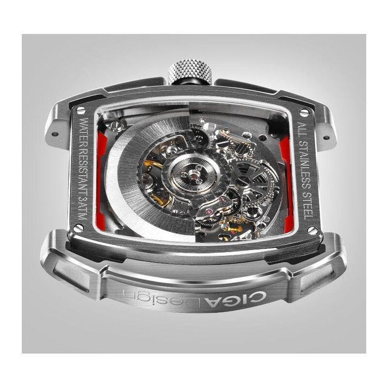Ciga Design Aircraft Carrier Automatic Mechanical Skeleton Wrist Watch - Black, , large image number 2