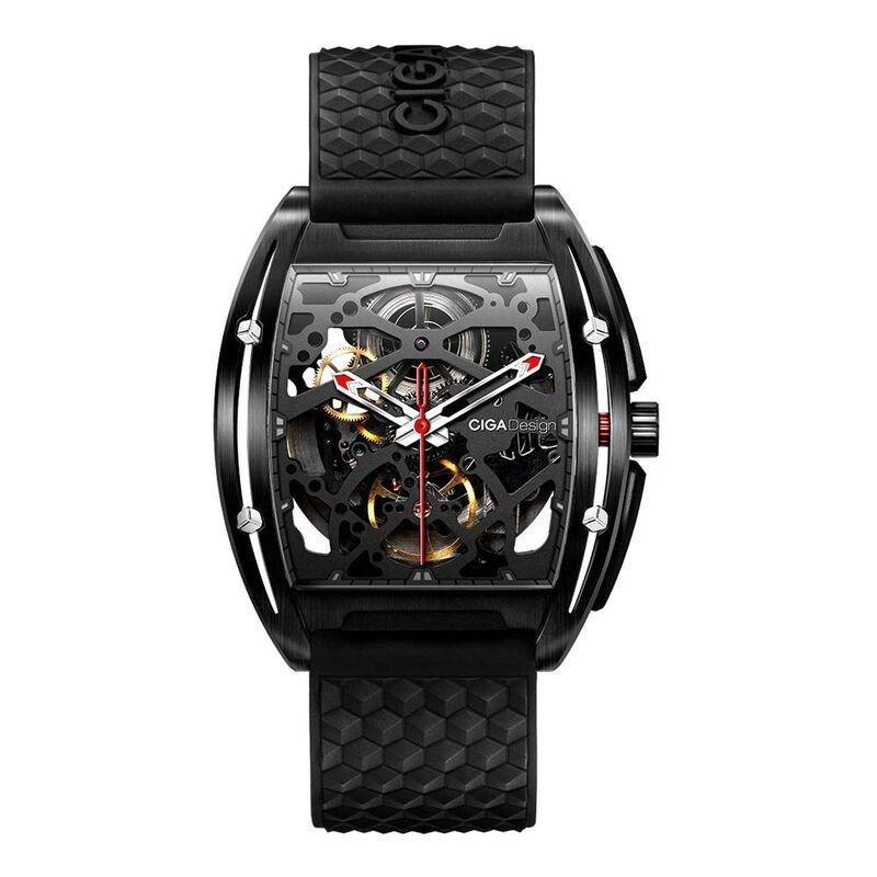 Ciga Design Z Series DLC Automatic Mechanical Skeleton Wrist Watch - Black, , large image number 0