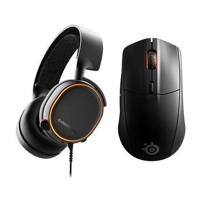 SteelSeries ARCTIS 5 Black Gaming Headphones + RIVAL 3 Wireless Gaming Mouse (Bundle), , large image number 0