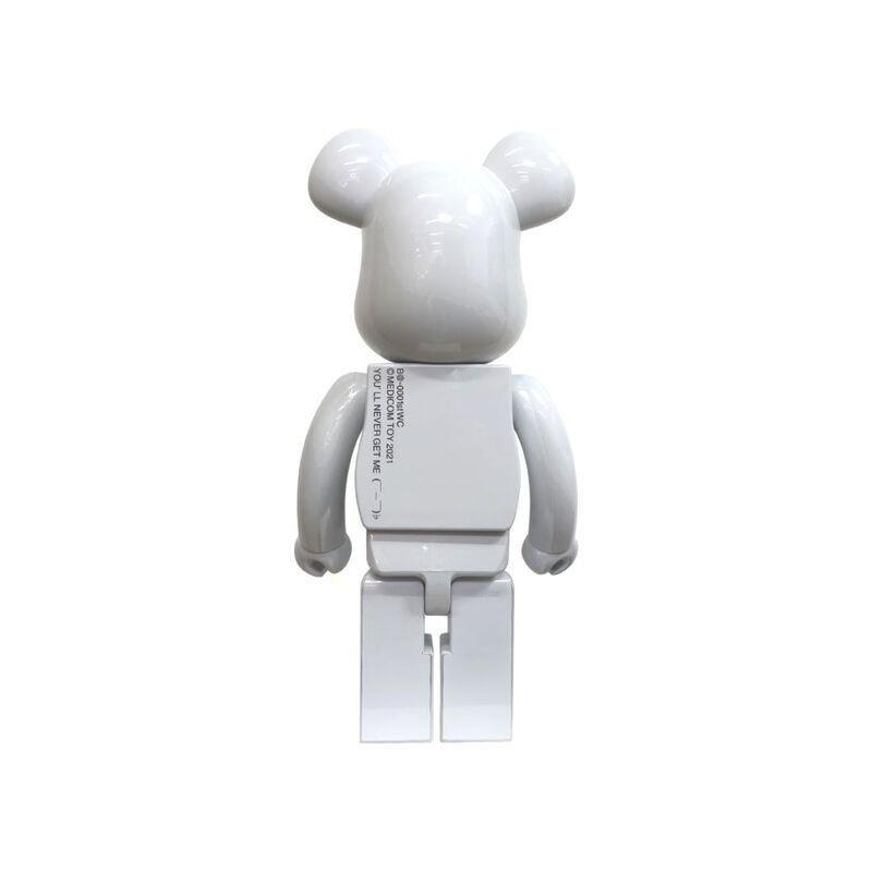Bearbrick 1st Model White Chrome 1000&#37; Figure (70 cm), , large image number 1