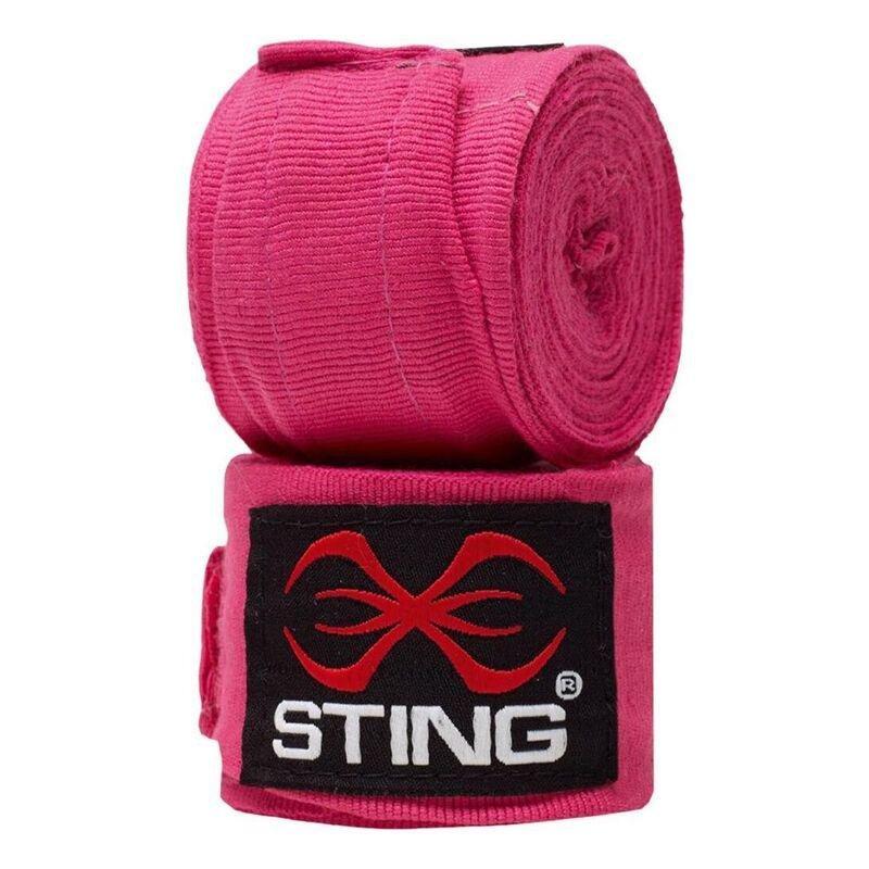 Sting Elasticised Hand Wraps 4.5m - Hot Pink, , medium